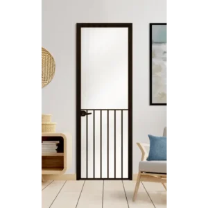 Стъклена врата LUSSO L1 Цвят Черен Мат