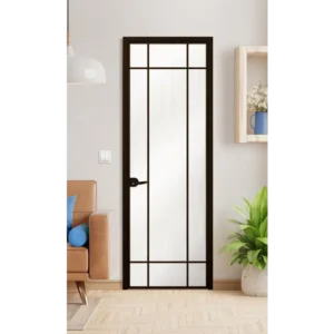 Стъклена врата LUSSO L4 Цвят Черен Мат