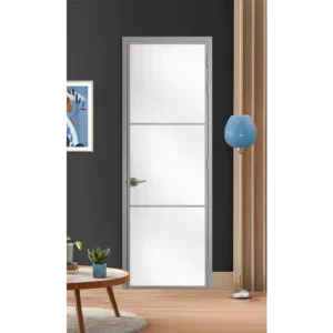 Стъклена врата LUSSO L7 Цвят Сив Мат