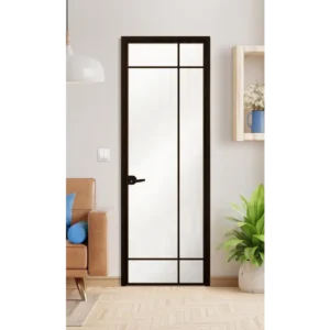 Стъклена врата LUSSO L8 Цвят Черен Мат